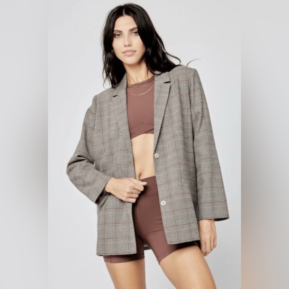 L*SPACE Revolve Nadia Plaid Blazer